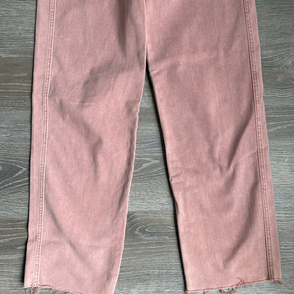 VERONICA BEARD BLAKE CROP CLASSIC STRAIGHT HIGH RISE JEANS IN ROSE 29 - Picture 5 of 13